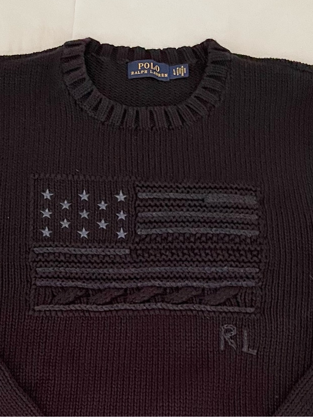 Ralph Lauren American Flag Special Edition Sweater Iconic Crew Neck Never Worn